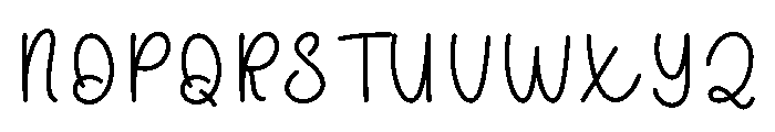 Dollhouse Font UPPERCASE