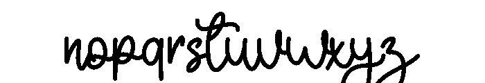 Dollhouse Font LOWERCASE