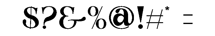 Domick Font OTHER CHARS
