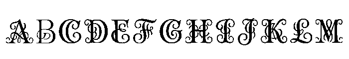 Dominic Regular Font UPPERCASE
