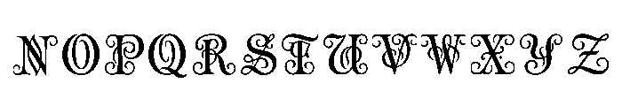 Dominic Regular Font UPPERCASE