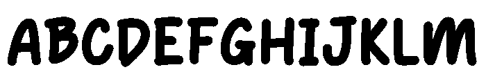 Donat Pupur Font UPPERCASE