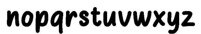 Donat Pupur Font LOWERCASE