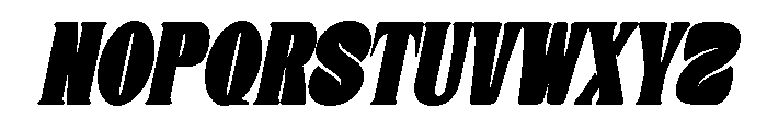 Donge Condensed Oblique Font UPPERCASE