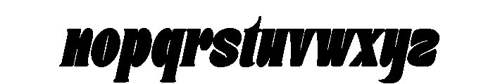 Donge Condensed Oblique Font LOWERCASE