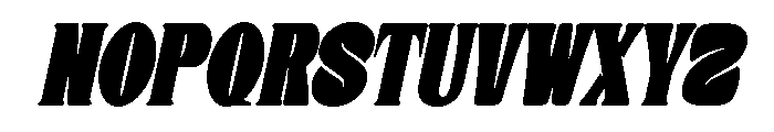 Donge-CondensedOblique Font UPPERCASE