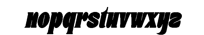 Donge-CondensedOblique Font LOWERCASE