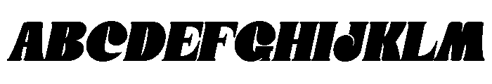 Donge-Oblique Font UPPERCASE