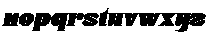 Donge-Oblique Font LOWERCASE