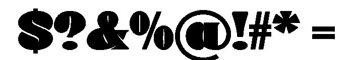Donge Regular Font OTHER CHARS