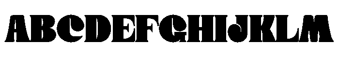 Donge Regular Font UPPERCASE
