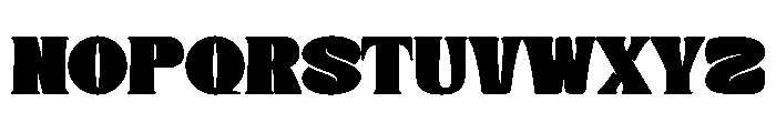 Donge Regular Font UPPERCASE