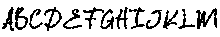 Donhy Entter Font UPPERCASE