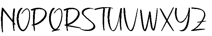 Dont Give Up Font UPPERCASE