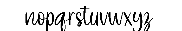 Dont Give Up Font LOWERCASE