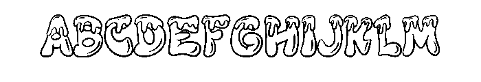 Donut Frosting By Squee Regular Font UPPERCASE