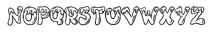 Donut Frosting By Squee Regular Font UPPERCASE