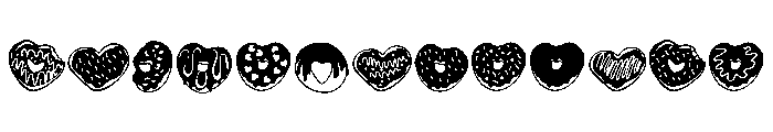 Donuts Heart FONT