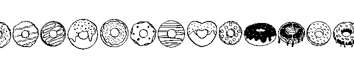 Donuts Sweet Font UPPERCASE