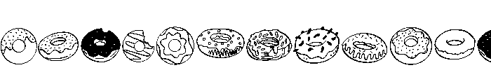 Donuts Sweet Font UPPERCASE