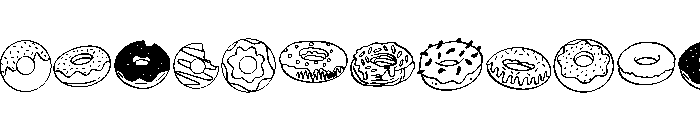 Donuts Sweet Font LOWERCASE