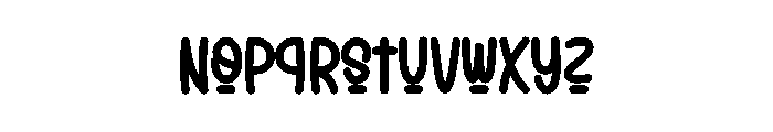 Donuts Ultimate Font LOWERCASE