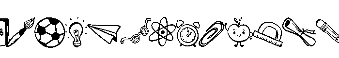 Doodle Back to school FONT
