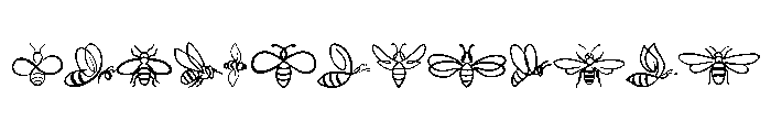 Doodle Bee Font UPPERCASE