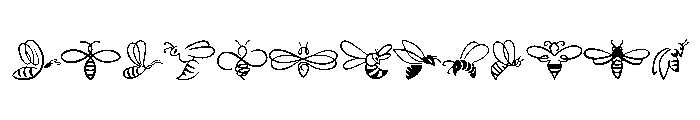 Doodle Bee Font UPPERCASE