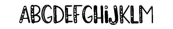 Doodle Charm Font UPPERCASE