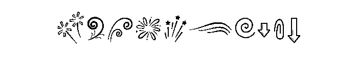 Doodle Decorations Font OTHER CHARS