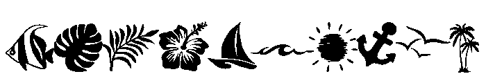 Doodle Holiday summer Font OTHER CHARS