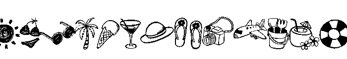 Doodle Holiday summer FONT