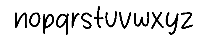 Doodle Jelly Font LOWERCASE