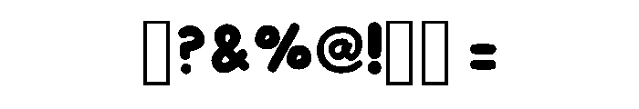 Doodle Letter Regular Font OTHER CHARS