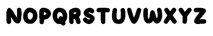 Doodle Letter Regular Font LOWERCASE