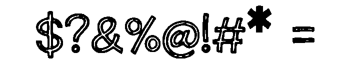 Doodle_Letter Font OTHER CHARS