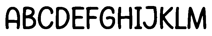 Doodle Like Font UPPERCASE