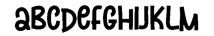 Doodle Morning Font UPPERCASE