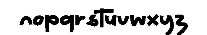 Doodle Morning Font LOWERCASE