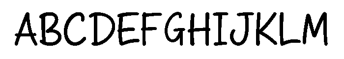 Doodle Notes Font UPPERCASE