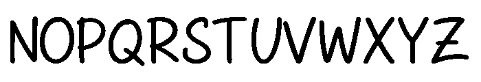 Doodle Notes Font UPPERCASE