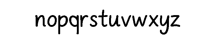 Doodle Notes Font LOWERCASE