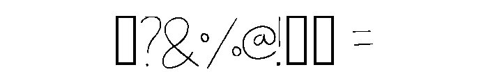 Doodle Sprout Regular Font OTHER CHARS