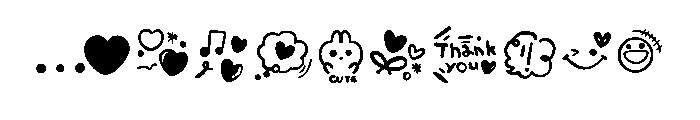 Doodle Sticker Font OTHER CHARS