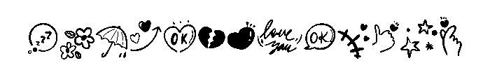 Doodle Sticker FONT