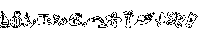 Doodle Summer Font LOWERCASE