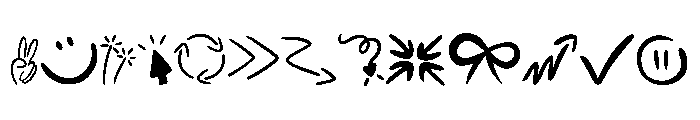 Doodle Symbol Set FONT
