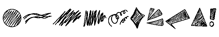Doodle art abstract Font OTHER CHARS