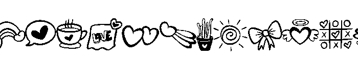 Doodle cute valentine FONT